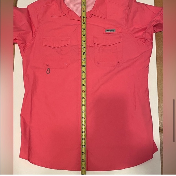 COLUMBIA Women’s Pink Long Sleeve Button Down Outdoor UPF 50 Shirt Medium - Picture 10 of 11